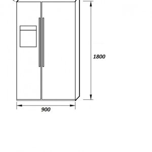 Ảnh công trình thực tế Tủ Lạnh Side By Side Hafele HF-SBSIA 534.14.200
