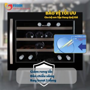 Ảnh công trình thực tế Tủ Rượu Malloca MWC-22G