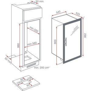 Ảnh công trình thực tế Tủ Rượu Teka RVI 35