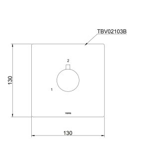 Ảnh công trình thực tế Van chuyển hướng 2 đường nước TOTO TBV02103B