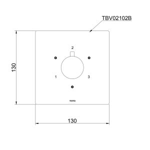 Ảnh công trình thực tế Van chuyển hướng 3 đường nước TOTO TBV02102B