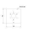 Van chuyển hướng 3 đường nước TOTO TBV02104B âm tường - ảnh 2