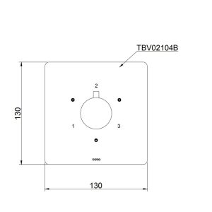 Ảnh công trình thực tế Van chuyển hướng 3 đường nước TOTO TBV02104B âm tường
