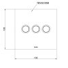Van chuyển hướng 3 đường nước TOTO TBV02105B loại nút nhấn - ảnh 3