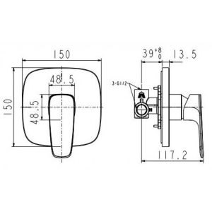 Ảnh công trình thực tế Van Điều Chỉnh American Standard WF-1722 Âm Tường Signature