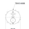 Van điều chỉnh nhiệt độ TOTO TBV01408B kèm nút chuyển hướng - ảnh 3