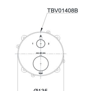 Ảnh công trình thực tế Van điều chỉnh nhiệt độ TOTO TBV01408B kèm nút chuyển hướng