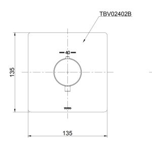 Ảnh công trình thực tế Van điều chỉnh nhiệt độ TOTO TBV02402B âm tường