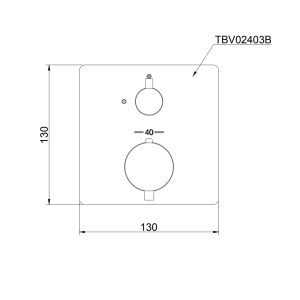 Ảnh công trình thực tế Van điều chỉnh nhiệt độ TOTO TBV02403B cho cụm sen vòi âm tường