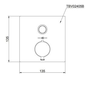 Ảnh công trình thực tế Van điều chỉnh nhiệt độ TOTO TBV02405B kèm van dừng âm tường