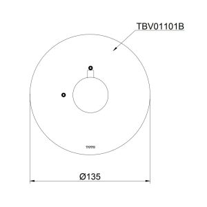 Ảnh công trình thực tế Van dừng TOTO TBV01101B âm tường