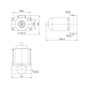Ảnh công trình thực tế Van gật gù điều chỉnh nóng lạnh TOTO TBS06303A âm tường