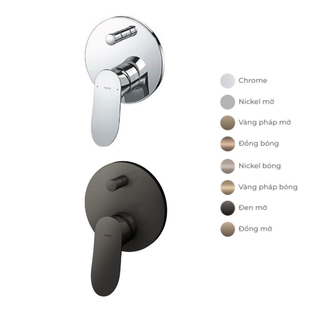 Van gật gù TOTO TBG01304BA điều chỉnh nóng lạnh kèm nút chuyển hướng