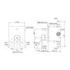 Van gật gù TOTO TBG13304A điều chỉnh nóng lạnh kèm nút chuyển hướng - ảnh 2