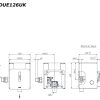 Van xả tiểu cảm ứng âm tường TOTO DUE126UKA dùng pin - ảnh 3