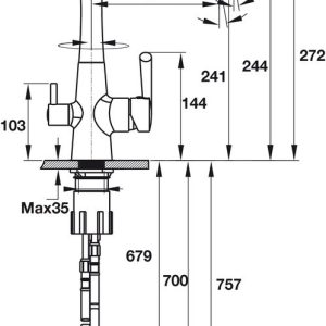 Ảnh công trình thực tế Vòi Bếp Hafele HT19-CH2F244 570.51.070