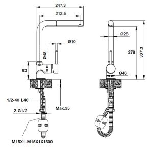 Ảnh công trình thực tế Vòi Bếp Hafele HT19-GH1P278 – 570.51.480