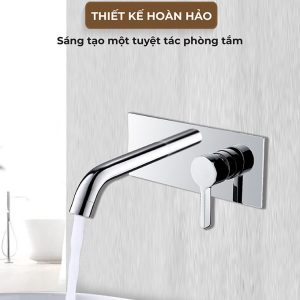 Ảnh công trình thực tế Vòi Lavabo Âm Tường Nóng Lạnh BASIC BW-46016