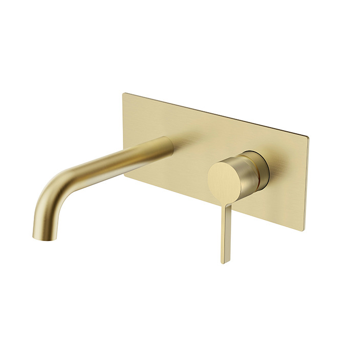 Vòi Lavabo Âm Tường Nóng Lạnh BASIC BW-46016G Màu Gold