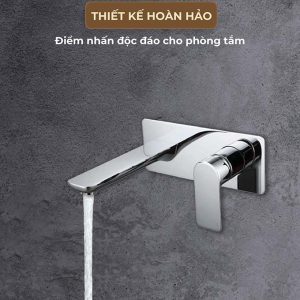 Ảnh công trình thực tế Vòi Lavabo Âm Tường Nóng Lạnh BASIC BW-46017