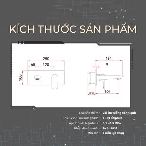 Ảnh công trình thực tế Vòi Lavabo Âm Tường Nóng Lạnh BASIC BW-46017