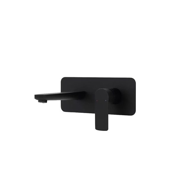 Vòi Lavabo Âm Tường Nóng Lạnh BASIC BW-46017B Màu Đen