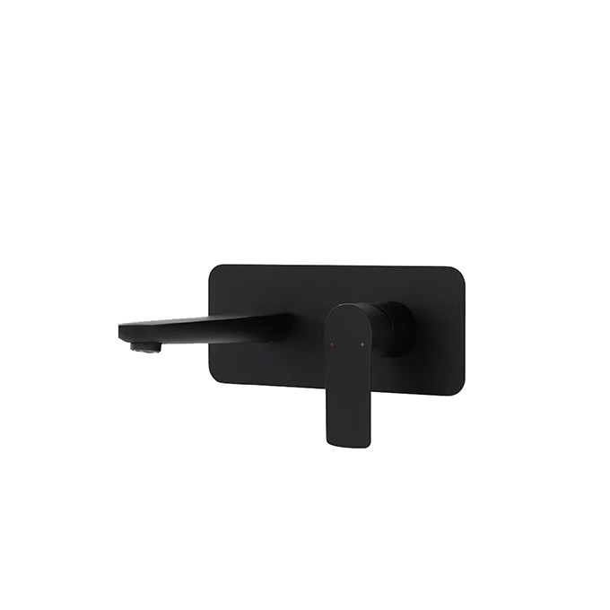 Vòi Lavabo Âm Tường Nóng Lạnh BASIC BW-46017B Màu Đen