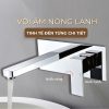 Vòi Lavabo Âm Tường Nóng Lạnh BASIC BW-46018 Màu Chrome - ảnh 2