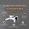 Vòi Lavabo Âm Tường Nóng Lạnh BASIC BW-46018 Màu Chrome - ảnh 3
