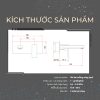 Vòi Lavabo Âm Tường Nóng Lạnh BASIC BW-46018 Màu Chrome