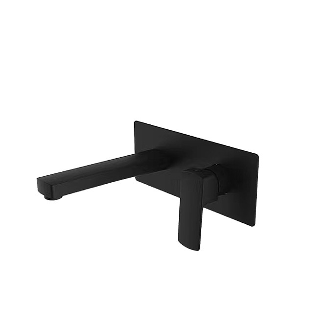 Vòi Lavabo Âm Tường Nóng Lạnh BASIC BW-46018 Màu Đen