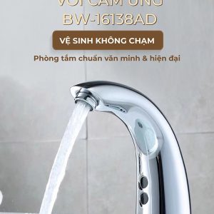 Ảnh công trình thực tế Vòi Lavabo Cảm Ứng Nước Lạnh BASIC BW-16138AD