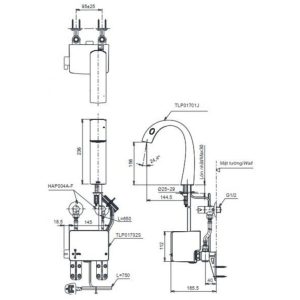 Ảnh công trình thực tế Vòi lavabo cảm ứng TOTO TLP01701J Matsu