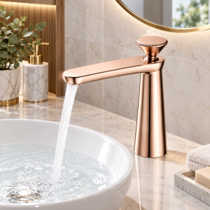 Ảnh công trình thực tế Vòi Lavabo Nóng Lạnh BASIC BW-41801RG Rose Gold