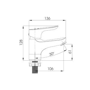 Ảnh công trình thực tế Vòi Lavabo Nóng Lạnh BASIC BW-602V3