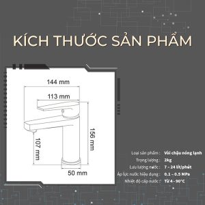 Ảnh công trình thực tế Vòi Lavabo Nóng Lạnh BASIC BW-606V