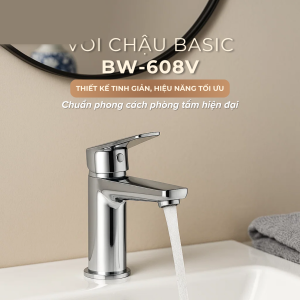 Ảnh công trình thực tế Vòi Lavabo Nóng Lạnh BASIC BW-608V