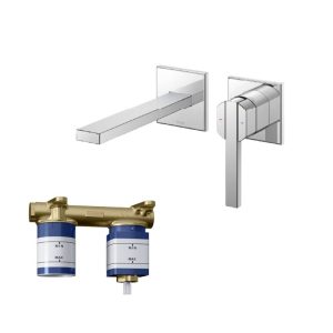 Ảnh công trình thực tế Vòi lavabo nóng lạnh gắn tường TOTO TLG153G0A dòng GK