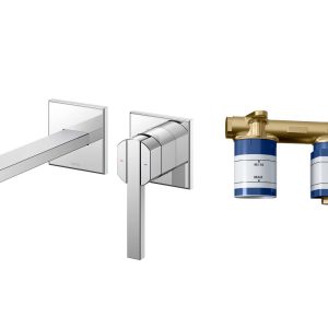 Vòi Lavabo Nóng Lạnh Gắn Tường TOTO TLG153H0A GK Series