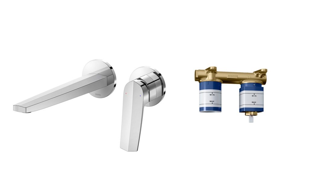 Vòi Lavabo Nóng Lạnh Gắn Tường TOTO TLG163H0A GN Series
