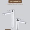 Vòi Lavabo Nóng Lạnh Thân Cao BASIC BW-45356 - ảnh 2