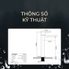 Vòi Lavabo Nóng Lạnh Thân Cao BASIC BW-45356 - ảnh 5