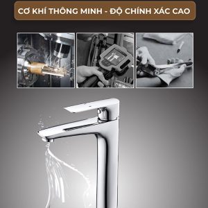 Ảnh công trình thực tế Vòi Lavabo Nóng Lạnh Thân Cao BASIC BW-46022