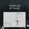 Vòi Lavabo Nóng Lạnh Thân Cao BASIC BW-46022 - ảnh 5