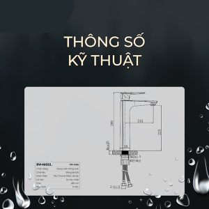 Ảnh công trình thực tế Vòi Lavabo Nóng Lạnh Thân Cao BASIC BW-46022