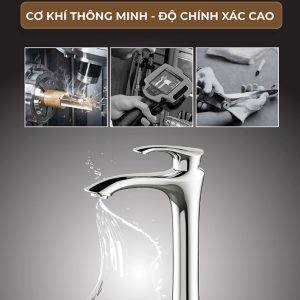 Ảnh công trình thực tế Vòi Lavabo Nóng Lạnh Thân Cao BASIC BW-46025