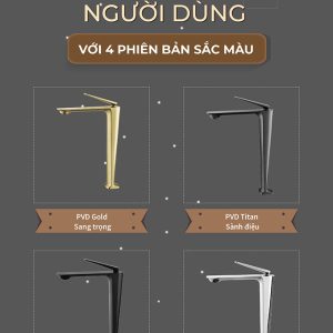 Ảnh công trình thực tế Vòi Lavabo Nóng Lạnh Thân Cao BASIC BW-47002