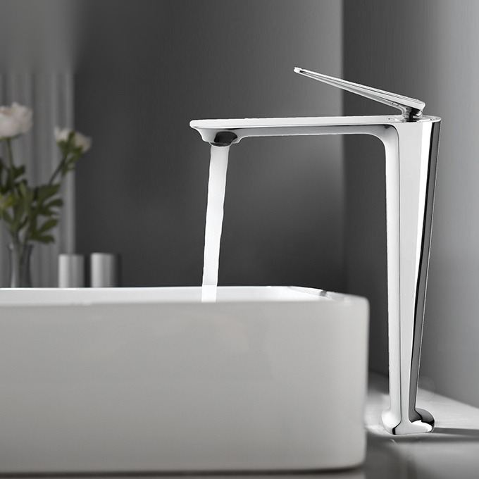 Vòi Lavabo Nóng Lạnh Thân Cao BASIC BW-47002
