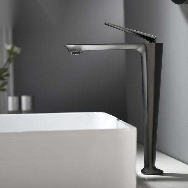 Vòi Lavabo Nóng Lạnh Thân Cao BASIC BW-47002GM Titan