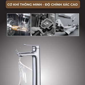 Ảnh công trình thực tế Vòi Lavabo Nóng Lạnh Thân Cao BASIC BW-48302